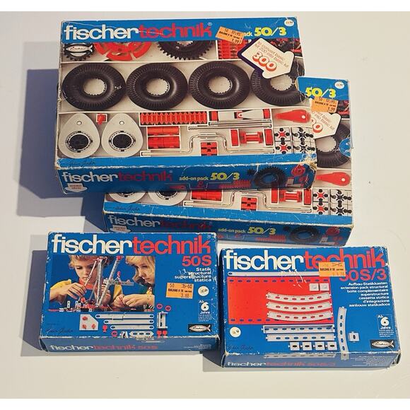 Vintage 1970 FischerTechnik Standard Set 50s series Germany IN BOX with Booklet - Picture 11 of 12